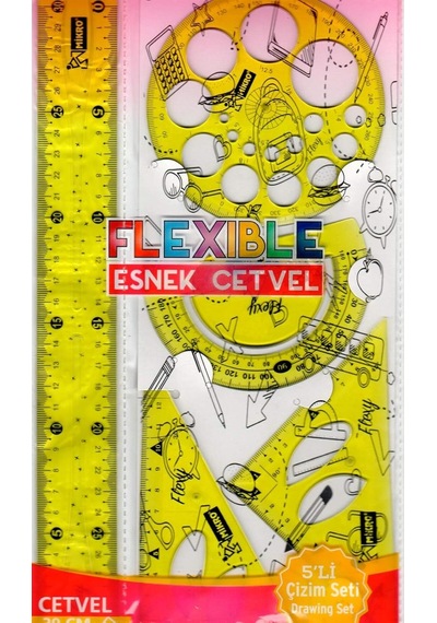 Mikro Fl-05 Esnek Cetvel 5'li Çizim Seti Genel