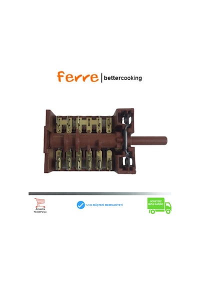 Ferre Uyumlu Ankastre Fırın Be 6 Ld Komutatör Şalter Anahtar Komitatör - 389055524