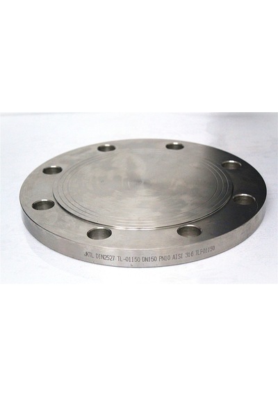 316 Kalite Dn150 Kör Flanş 6'' Pn10 Dın2527 Paslanmaz Çelik Flange 168,3mm Jktl Uyumlu Gemi Tesis .