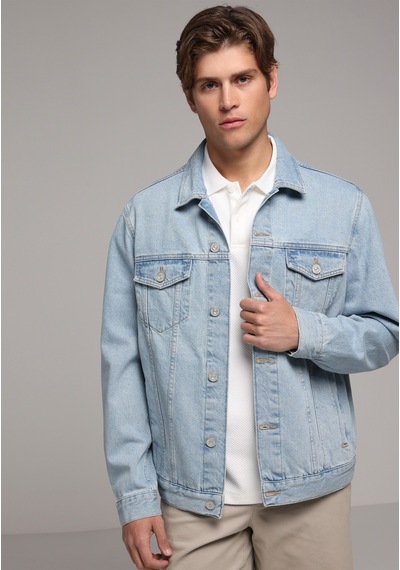Colin's Colins Regular Fit Düğmeli Astarsız Erkek Light İndigo Denim Ceket Cl1081103 Q1.v1 Dn45004 Colin's Colins Regular Fit Düğmeli Astarsız Erkek Light İndigo Denim Ceket Cl1081103 Q1.v1 Dn45004