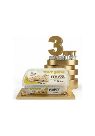 Tatşen Helva Fıstıklı 3x700 Gr