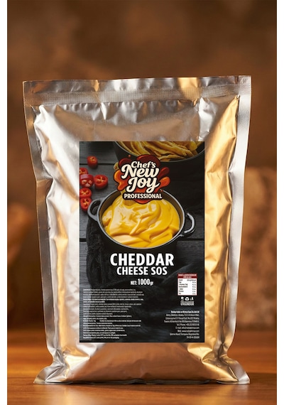 Chefs New Joy Cheddar Toz Çedar Peynir Sos Tozu 1 KG