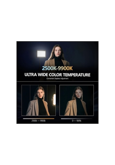 Photoolex Matrix 7 Rgb 7 Inç 36w Profesyonel Video Fotoğraf Ve Canlı Yayın Led Panel Işık - Ls-174-01