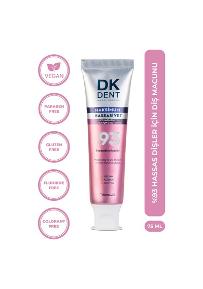 Dk Dent Maks Hassas Beyazlık Diş Macunu 75 Ml Diş Hassasiyeti