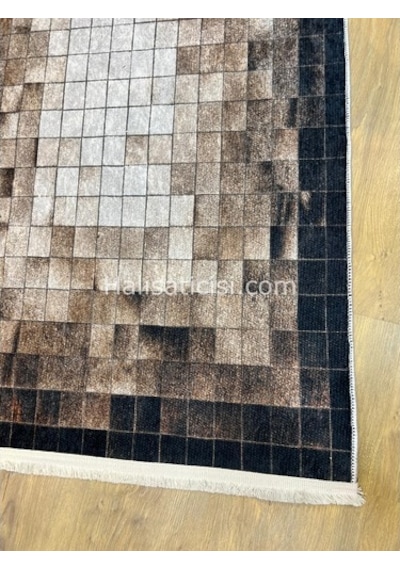 Salerno Çamaşır Makinesinde Yıkanabilir Kilim Halı Hs1039 Çok Renkli
