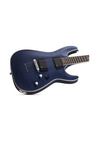 Schecter C-1 Platinum Elektro Gitar Thru Midight Blue