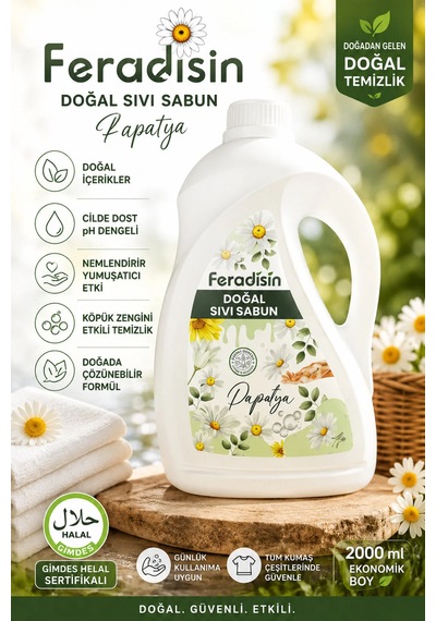 Doğal Sıvı El Sabunu 2 Lt. Papatya