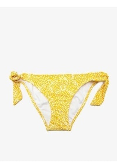 Deep Beach Sarı Desenli Yandan Bağlamalı Bikini Altı 001