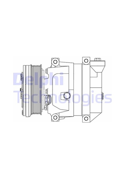 Delphı Cs10095-12b1 Klima Kompresörü Chevrolet Aveo 1.2 08 Kalos 1.2 05 106mm 95925480-96473633-96539392-95955950