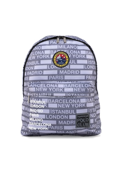 Cambridge Polo Club Cities Iı Ön Cepli Unisex Sırt Çantası gri