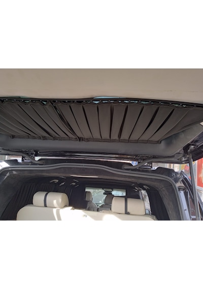 Mercedes Vito Ekstra Uzun Vip Pileli Perde Alcantra Siyah 1 ADETLİ SET