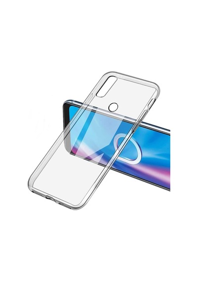 Alcatel 1S 2020 Kılıf Süper Silikon Yumuşak Arka Koruma Renksiz