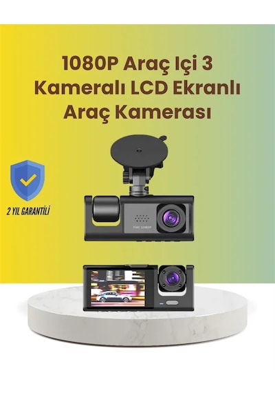 Ta-01 2.0 İnç Ekranlı 3 Kanallı Araç Kamerası 81961862