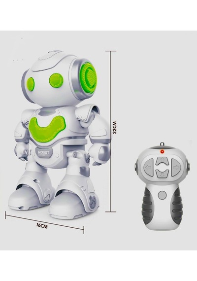Uzaktan Kumandalı 5 Fonksiyonlu Sesli Işıklı Müzikli Dans Eden Hareket Edebilen Oyuncak Robot