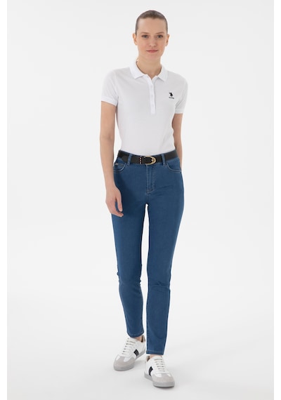 U.S. Polo Assn. Kadın Mavi Jean Toothpick Fit Pantolon 50307822-DN0022