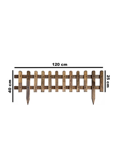 Bahçe Çiti Dekorasyon Ahşap Çit 120 CM 2039