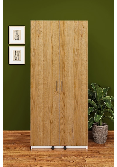 Lüks 2 Kapılı Çok Amaçlı Kiler Dolabı %100 MDF Erzak Organizer Mutfak Dolabı MK02