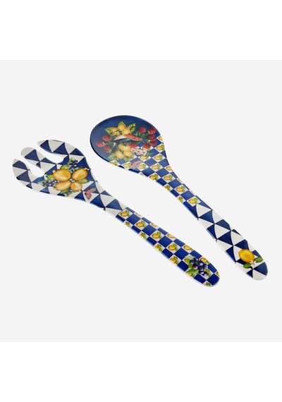 Mavi Melamin Servis Seti 28 Cm