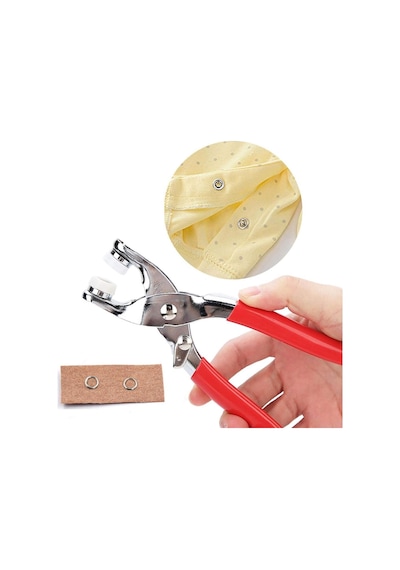 Ayt Powermaster Pm-24921 Çıtçıt Ve Metal Düğme Montaj Pensesi Penye Gömlek Çıtçıtı Takma Pense