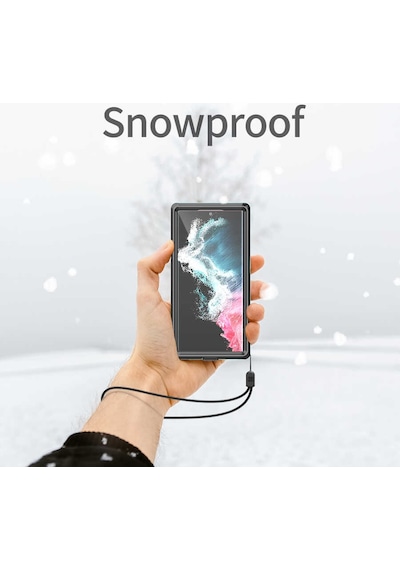 Zore Galaxy S22 Ultra Uyumlu Ogaa 1-1 Su Geçirmez Uyumlu Ogaa-siyah