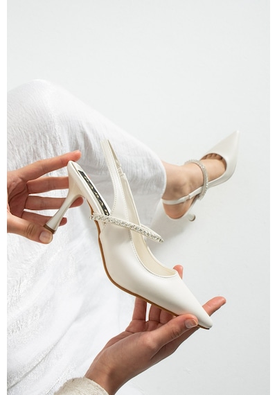 Dabab Shoes Vına Kadın Sivri Burun 7 Cm İnce Topuklu Taş Detaylı Bilekten Bantlı Klasik Abiye Ayakkabı Ekru Dabab Shoes Vına Kadın Sivri Burun 7 Cm İnce Topuklu Taş Detaylı Bilekten Bantlı Klasik Abiye Ayakkabı Ekru