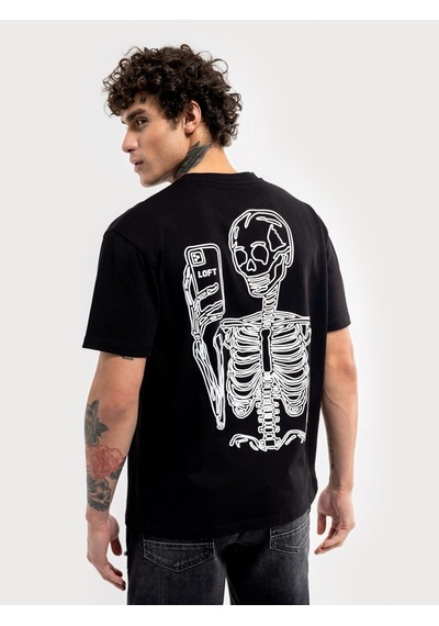 LOFT Loose Fit Erkek Tshirt K.kol Lf2035370 Q1.v1 Siyah