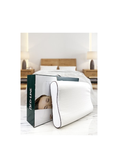 Visco Çift Boyun Destekli Double Comfort Yastık 38 54 12 13 Cm 2 Adet Beyaz