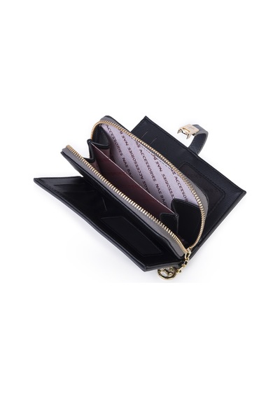 Nas Bag Kadın Orta Boy Kartlık Kağıt Para Ve Bozuk Para Tasarımına Sahip Gri Dona 16x9 Cm