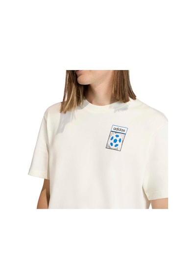 Kd1430-e Adidas Flag Gfx Ss T Erkek T-shirt Bej Kd1430-e