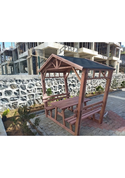 Çardak Bahçe Kamelyası Ahşap P22 Maun