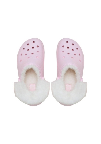 Crocs Classic Platform Fuzz Lined Clog Pink Milk Terlik 212854-6zw Pembe