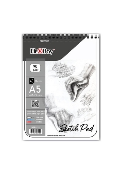 A5 Sketch Pad 90g/m2 40 Yaprak Hrb-3292