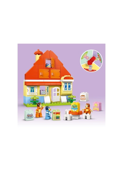 LEGO® DUPLO® Bluey: Bluey Ailesinin Evi ve Hafıza Oyunu 10459 -3 Yaş ve Üzeri Çocuklar için İnteraktif Oyun İçeren Eğitici Yapım Seti (83P)