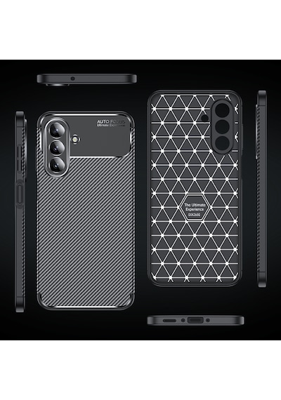 Samsung Galaxy Uyumlu A56 Kılıf Slim Fit Karbon Tasarım Silikon Kapak