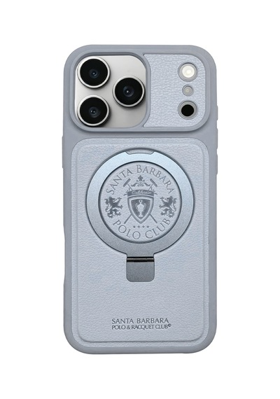 Sbprc İphone 18 Pro Max / 17 Pro Max Kılıf Standlı M-safe Şarja Uygun Puderi Mekanik Tuş Primo Kapak Gümüş