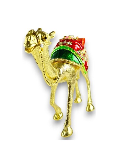 Taşlı Dekoratif Deve Biblo Lüks Ve Zarif Şık Tasarım Süs Eşyası Hediyelik Ev Dekor 13x18 CM 727651195