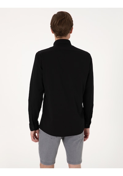 Pierre Cardin Erkek Siyah Gömlek Desenli 50307162-vr046 Siyah