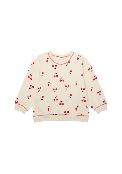 Antebies Kiraz Sweatshirt Şort Set Krem