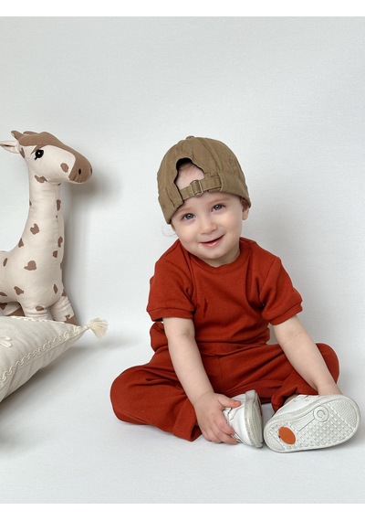 MiaBaby Kısa Kol Taytlı Takım Mia2xtytk Kiremit