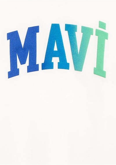 Mavi - Mavi Logo Baskılı Ekru Tişört 6610440-70057 Ekru