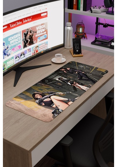 Kadın V2 70x30 Xl Gaming Kauçuk Kaymaz Taban Mouse Pad Fare Altlığı