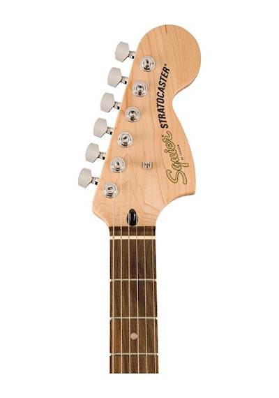 Squier 0372873106 Affinity Stratocaster Elektro Gitar Seti Siyah Mustang Micro Kulaklık Amfisi Dahil Siyah Strat Ve Laurel Klavye