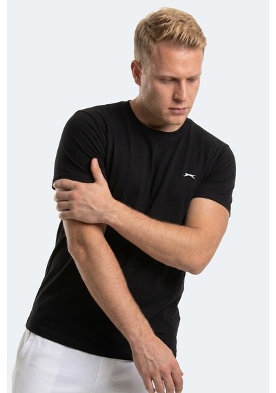 Slazenger Rosalva Jmb Erkek Büyük Beden Siyah Tişört