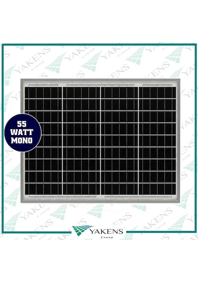 55w Watt Monokristal Güneş Paneli Lexron