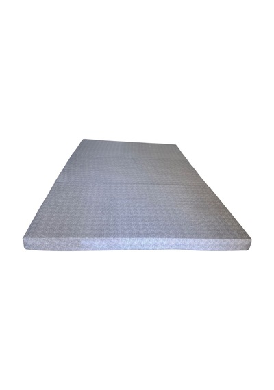 Çift Kişilik Katlanır Koltuk Katlanır Yatak Kanepe Yer Yatağı Çift Kişilik Gri-120x195x8 Cm