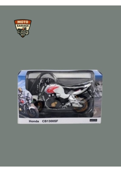 Honda Cb1300 F Beyaz & Kırmızı 1:12 Diecast Motosiklet Modeli Automaxx Premium Lisanslı
