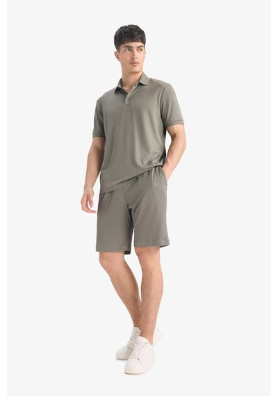 DeFacto Regular Fit Her Yöne Esneyen Krinkıl Bermuda Şort -  E0980AX25SMKH401