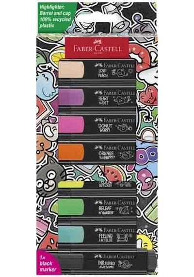 Faber-castell Fosforlu Kalem Graffiti Textliner 46 8 Renk Çok Renkli