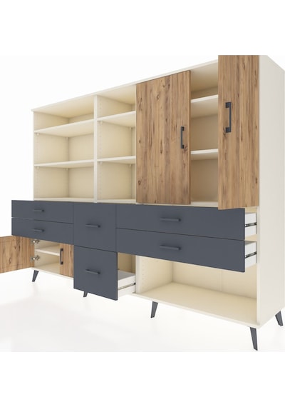 Hyperion Dolap 10 Raflı 6 Çekmeceli 4 Kapaklı 220x44x163 Aytaşı-ç Aytaşı-çam/antrasit Hyperion Dolap 10 Raflı 6 Çekmeceli 4 Kapaklı 220x44x163 Aytaşı-ç Aytaşı-çam/antrasit