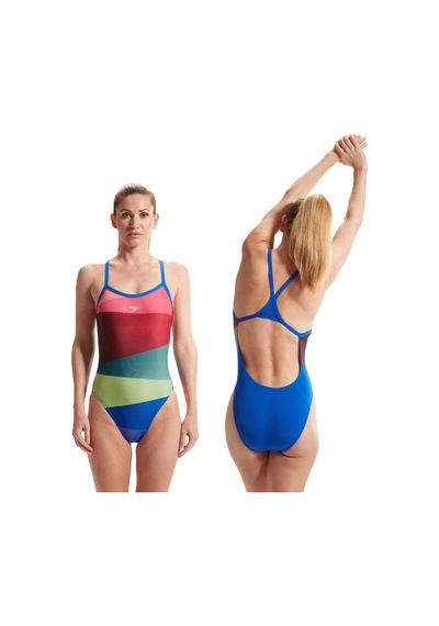 Speedo Endurance Plus Kadın Yüzücü Mayosu 8-00317416692 Çok Renkli